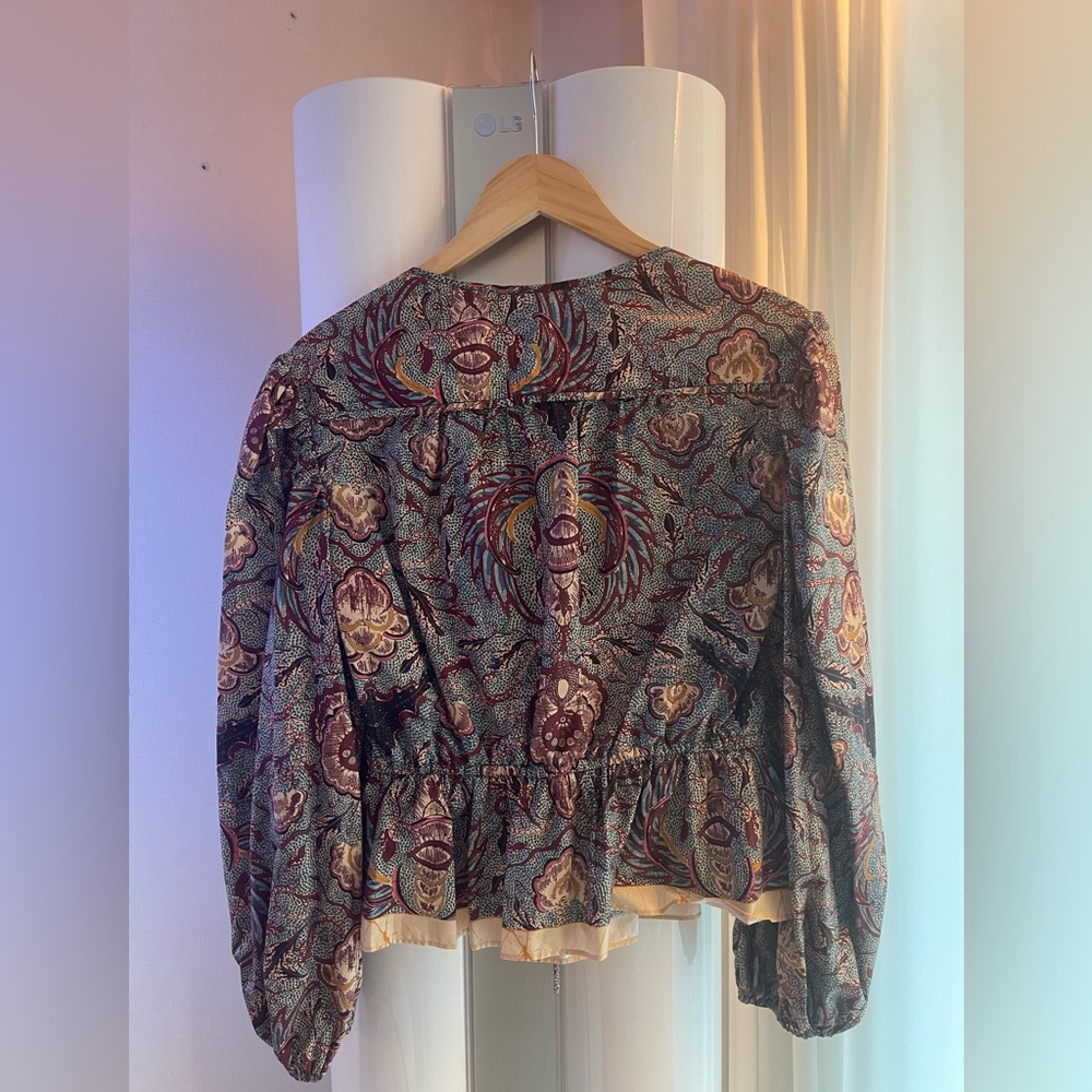 Ulla Johnson Mireya cotton peplum top - Picture 7 of 11